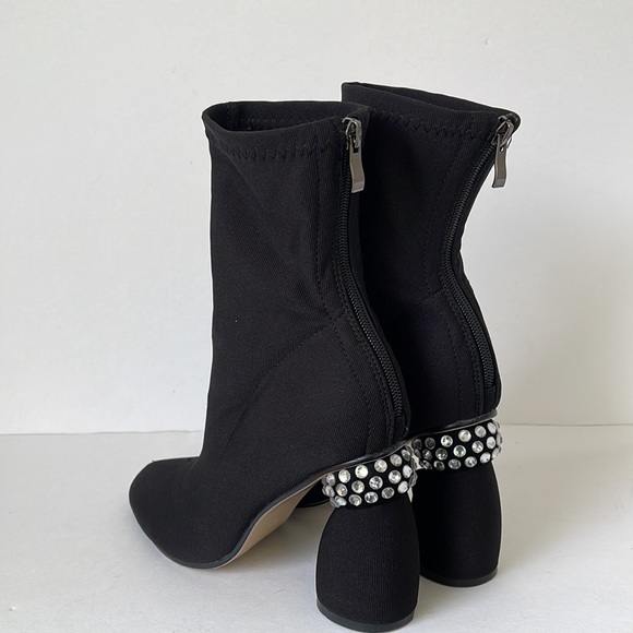 Azalea Wang Studded Heel Sock Bootie 7.5 - Picture 8 of 10
